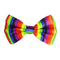 Buy Costume Accessories Rainbow striped bow tie sold at Party Expert