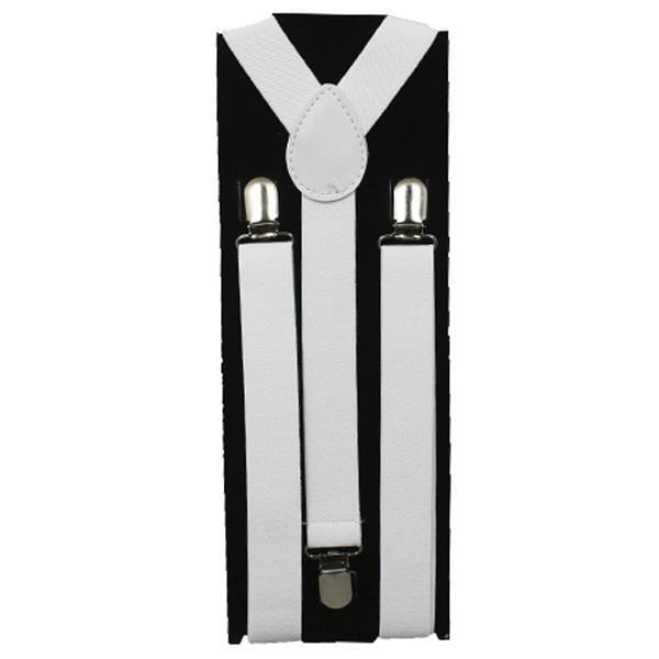 Buy Costume Accessories White suspenders for adults sold at Party Expert