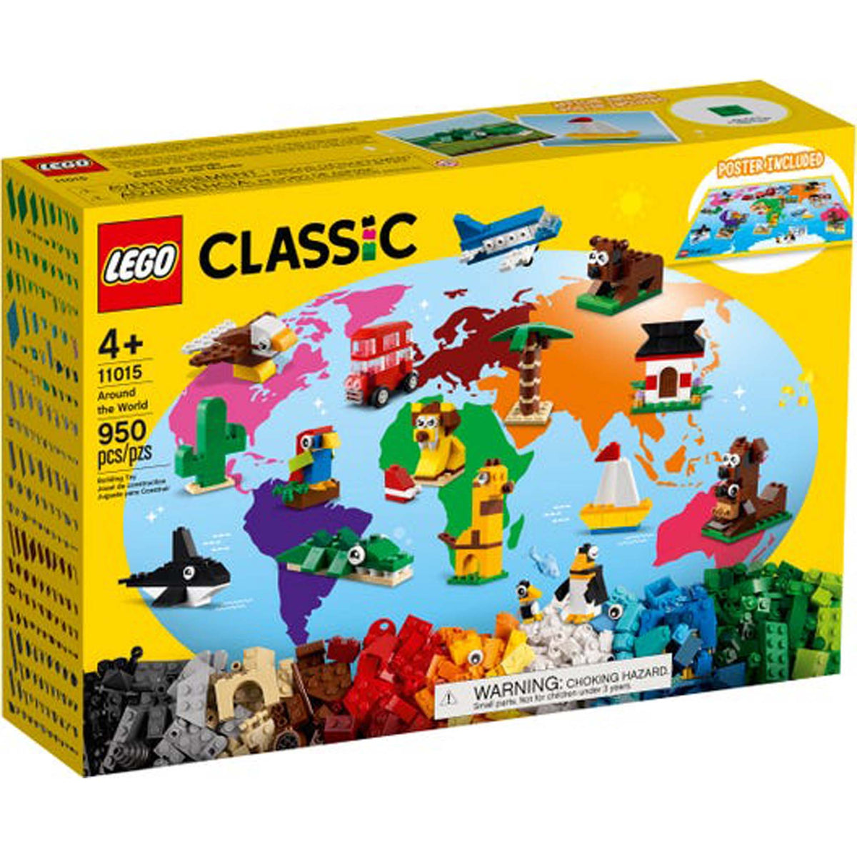 LEGO JOUET K.I.D. INC Toys & Games LEGO Classic Around the World, 11015, Ages 4+, 950 Pieces 673419339841