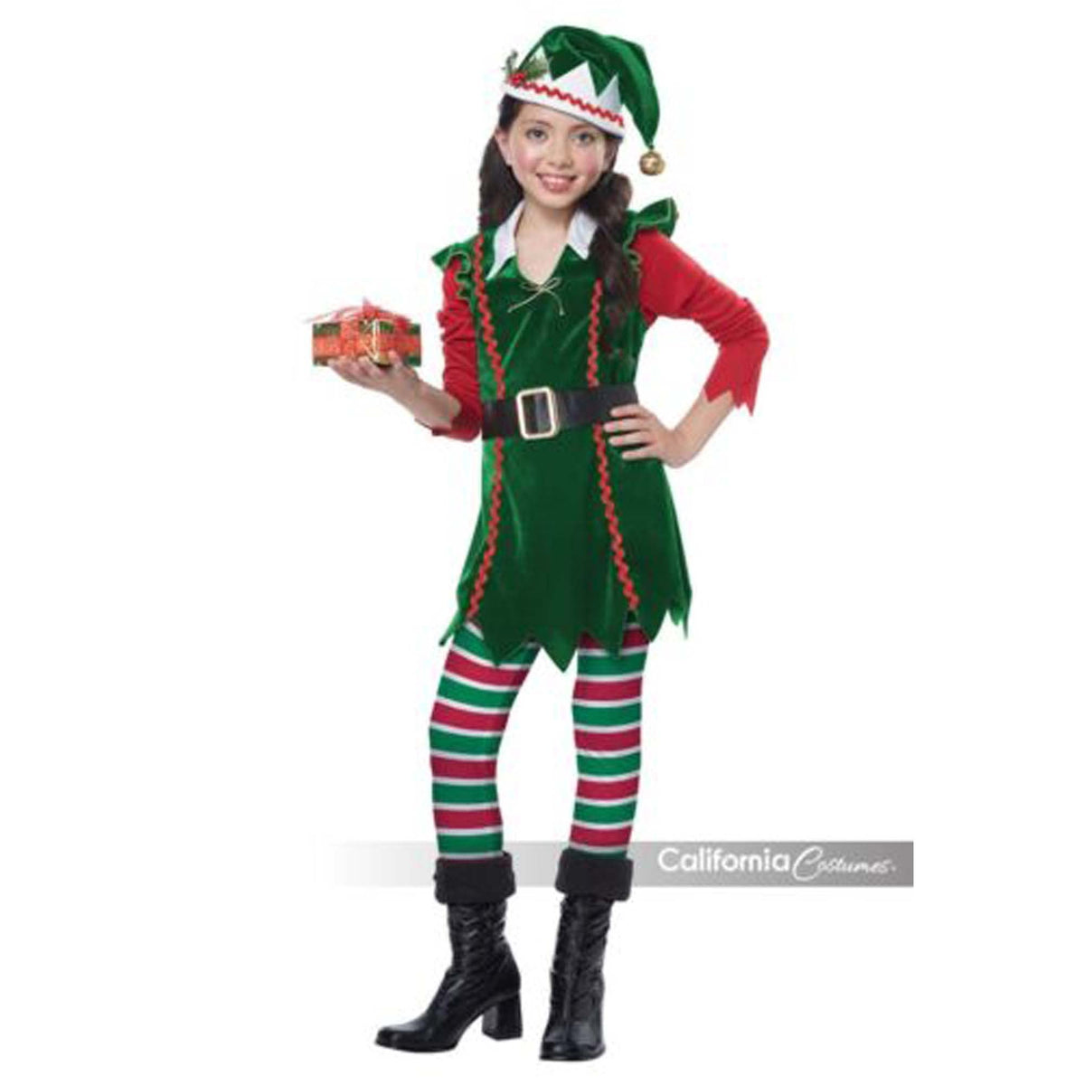 CALIFORNIA COSTUMES Christmas Festive Elf Costume for Kids