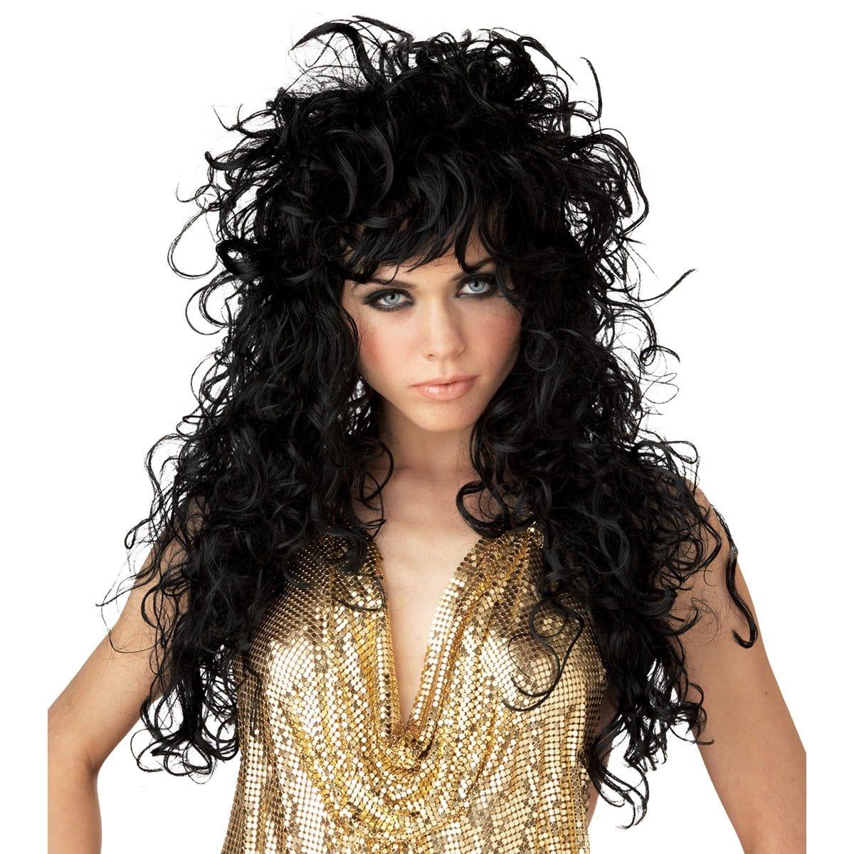 Buy Costume Accessories Black seduction wig for women sold at Party Expert