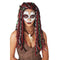 Buy Costume Accessories Burgundy & black voodoo priestess wig for women sold at Party Expert