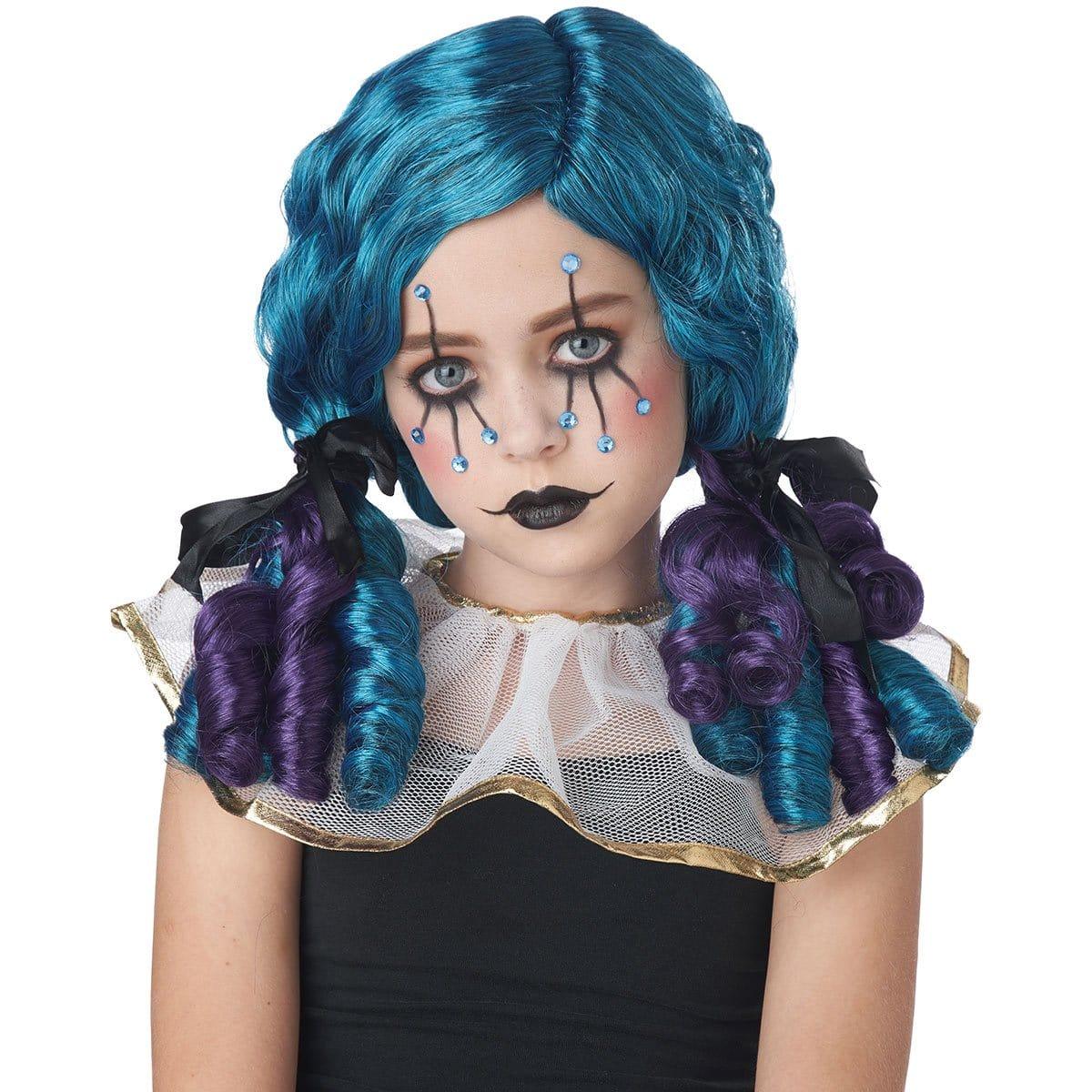 Buy Costume Accessories Clowny curls wig for girls sold at Party Expert