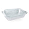CONGLOM Disposable-Plasticware Titan Foil Take Out Pan with Cover, 8 x 5.5 Inches, 3 Count
