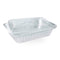CONGLOM Disposable-Plasticware Titan Foil Take Out Pan with Cover, 8 x 5.5 Inches, 3 Count