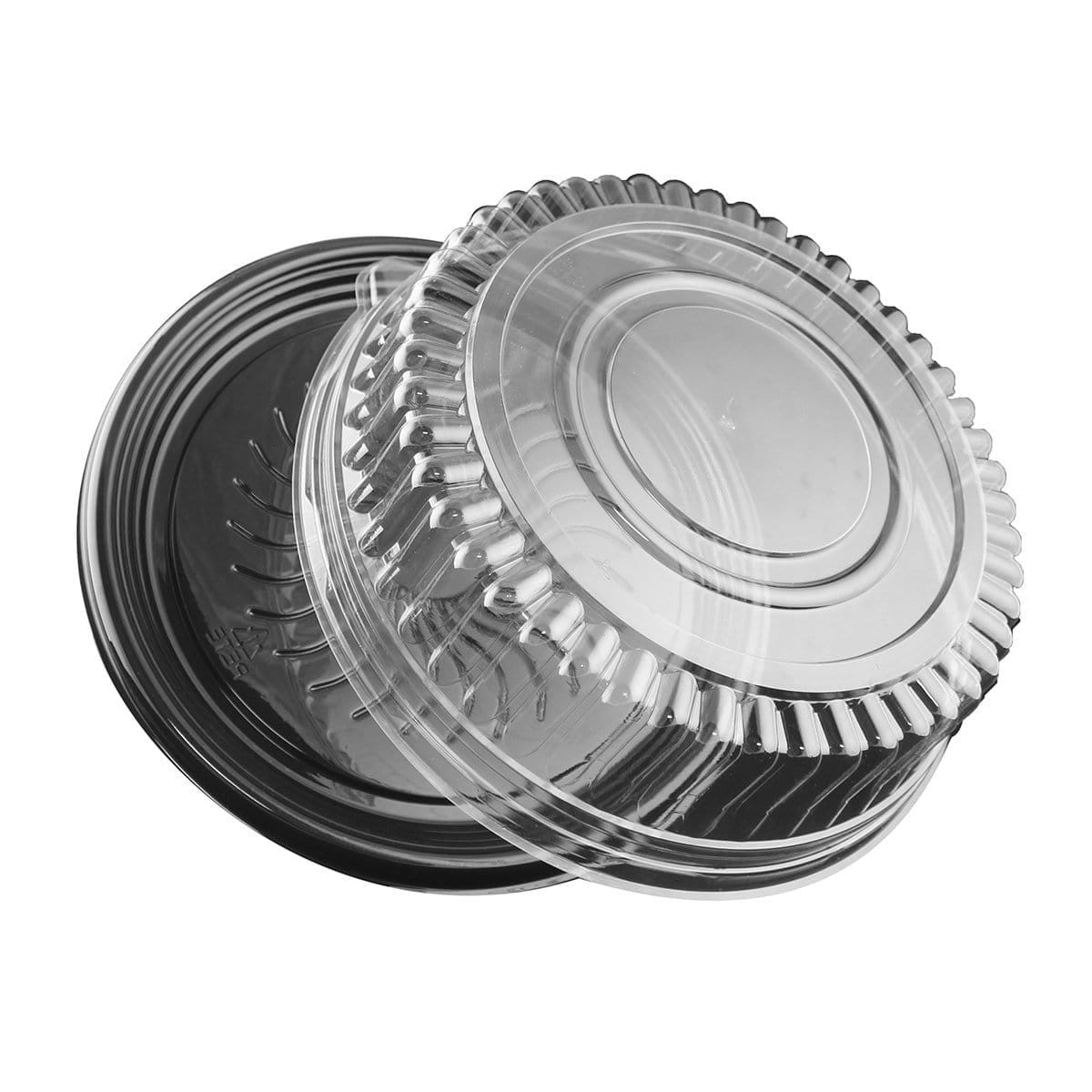Buy Plasticware Black Platter With High Dome 12 In. sold at Party Expert