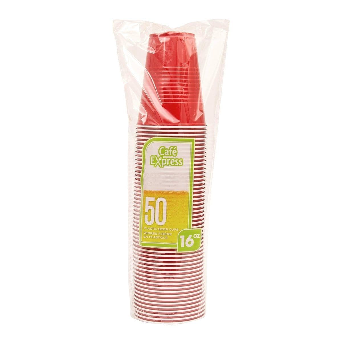 Buy Plasticware Plastic Cups 50/pkg - Red sold at Party Expert