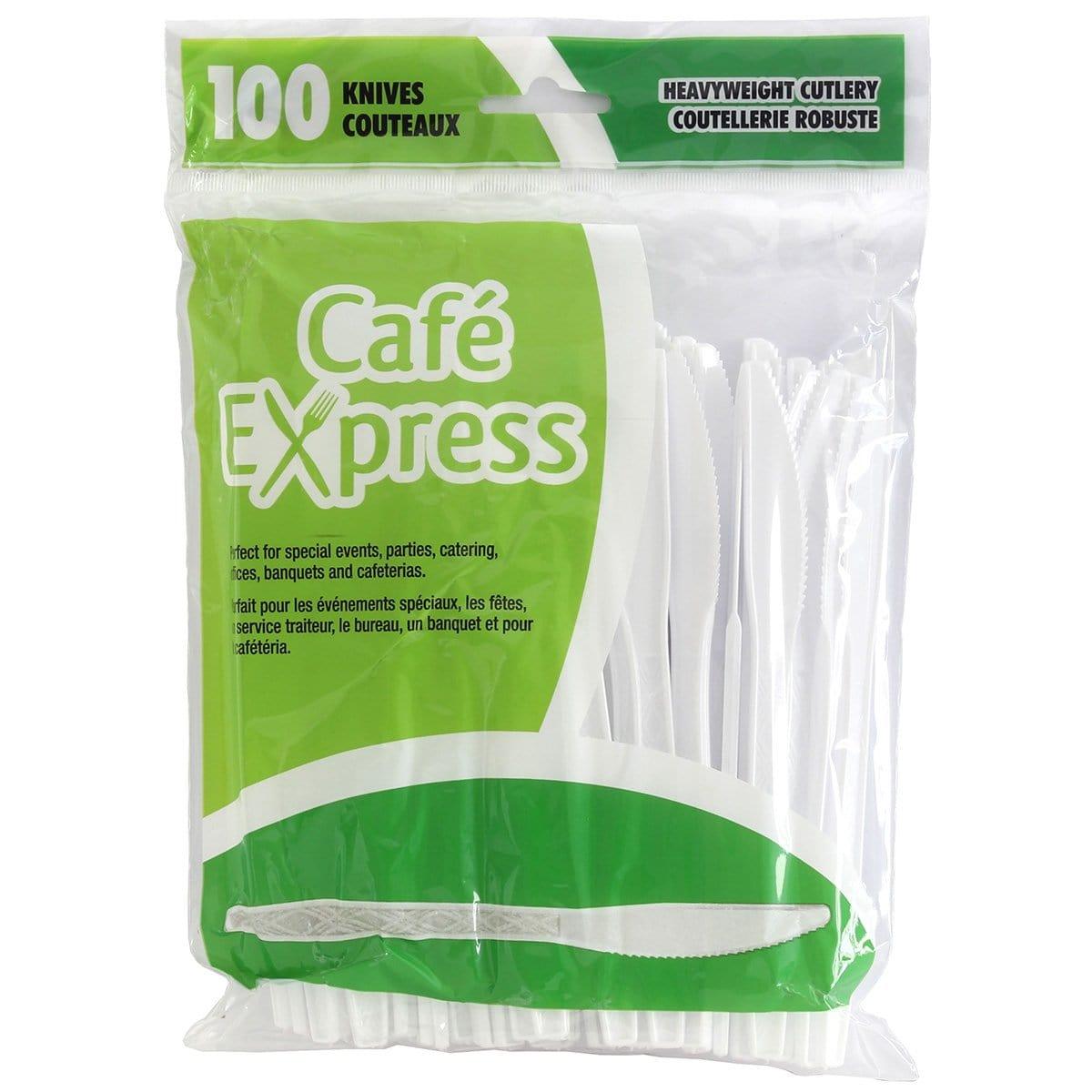 Buy Plasticware Plastic Knives 100/pkg - White sold at Party Expert