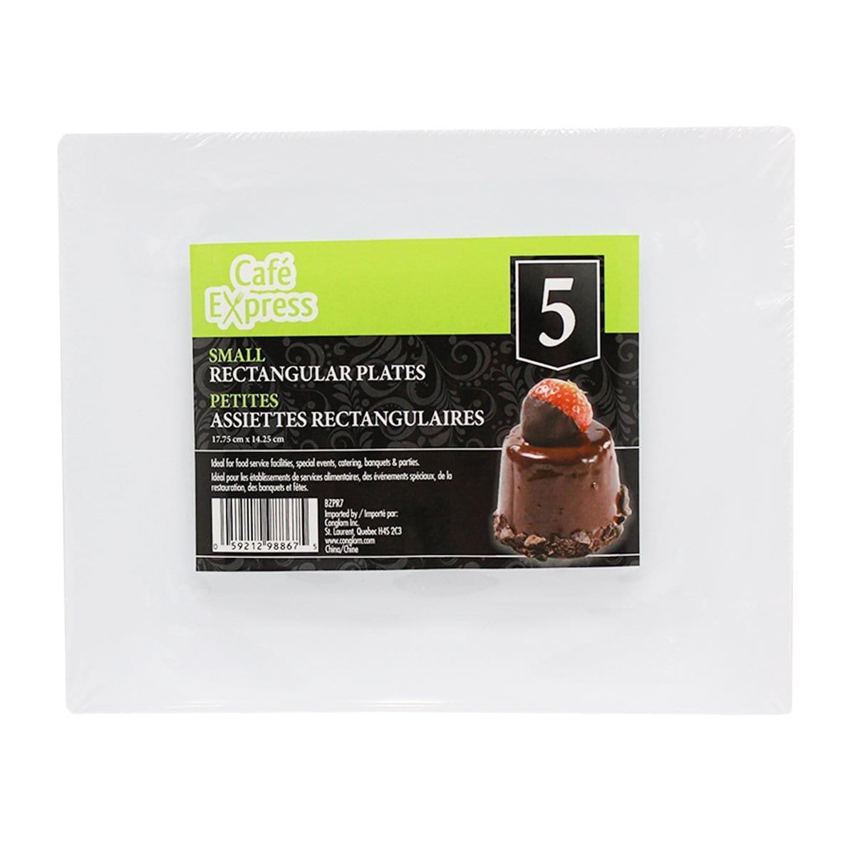 Buy Plasticware Small Square Plates 5/pkg. sold at Party Expert