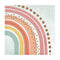 CREATIVE CONVERTING 1st Birthday Boho Rainbow Beverage Napkins, 16 Count