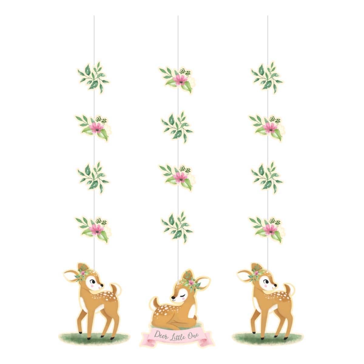 Buy 1st Birthday Deer Little One String Decoration, 3 Count sold at Party Expert
