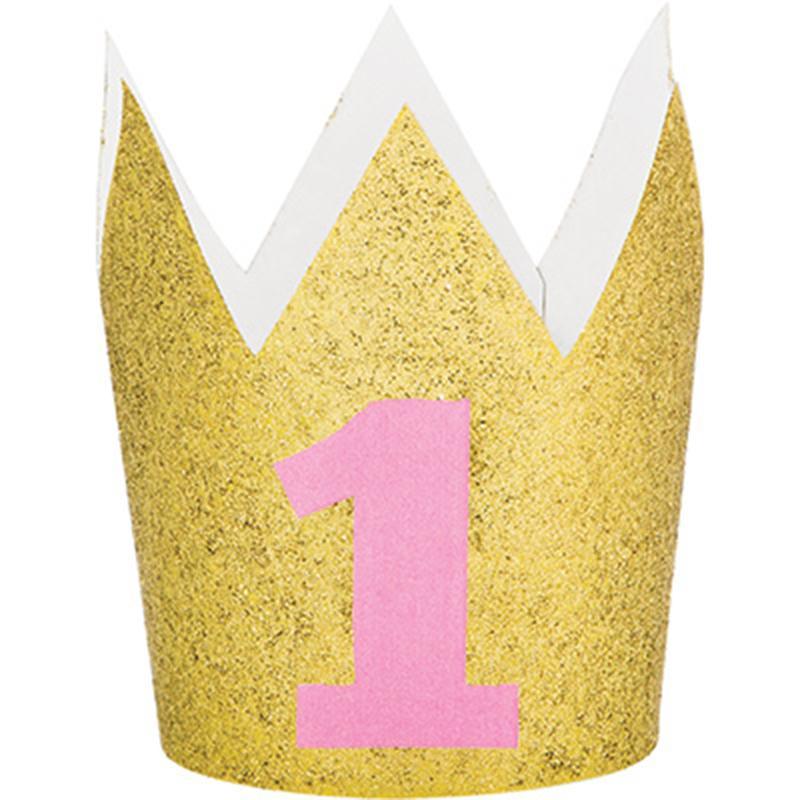 Buy 1st Birthday First Birthday Crown - Pink sold at Party Expert