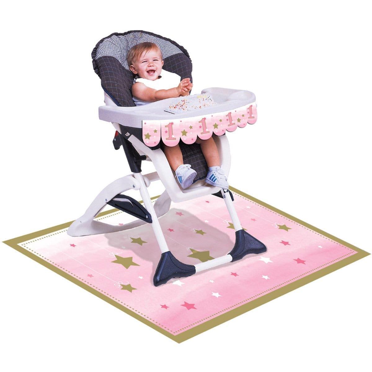 Buy 1st Birthday One Little Star Girl - High Chair Kit sold at Party Expert