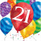 Buy Age Specific Birthday Balloon Blast - Lunch Nap. 21th Bday 16/pkg. sold at Party Expert