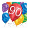Buy Age Specific Birthday Balloon Blast - Lunch Nap. 90th Bday 16/pkg. sold at Party Expert
