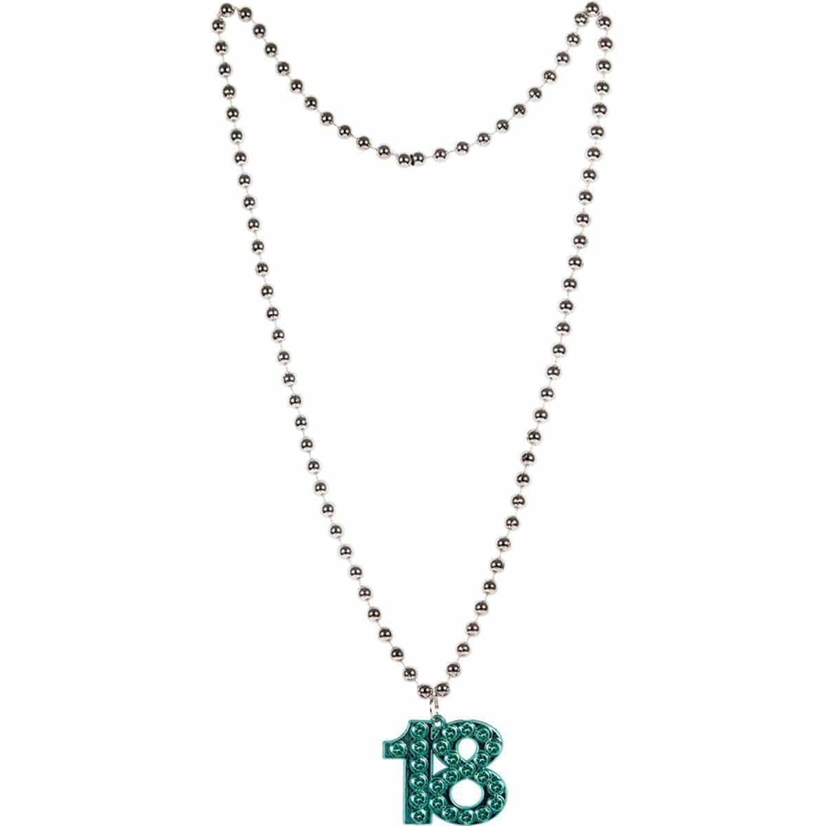 Buy Age Specific Birthday Plastic Necklace 33 In. 18th Bday sold at Party Expert