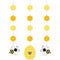 CREATIVE CONVERTING Baby Shower Bumblebee Baby Hanging Cutouts, 3 Count