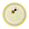 CREATIVE CONVERTING Baby Shower Bumblebee Baby Paper Dessert Plates, 7 in, 8 Count