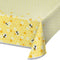 CREATIVE CONVERTING Baby Shower Bumblebee Baby Table Cover, Plastic, 54" x 102"