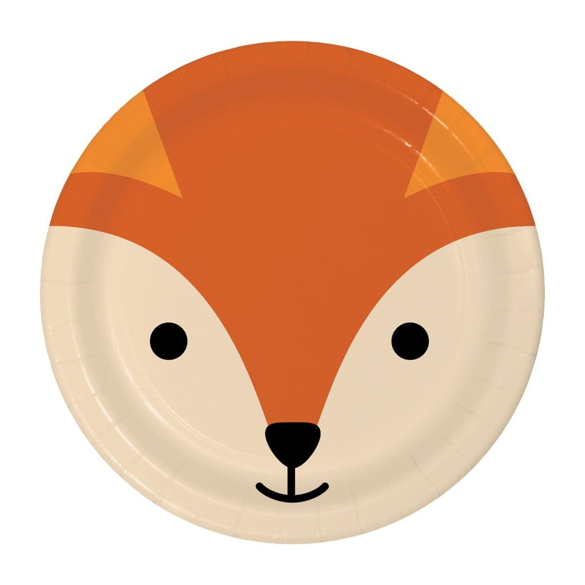 Buy Baby Shower Fox Plates 7 inches, 8 Count sold at Party Expert