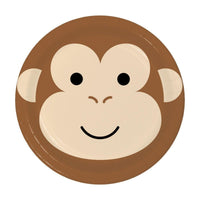 Buy Baby Shower Monkey Dessert Plates 7 inches, 8 count sold at Party Expert