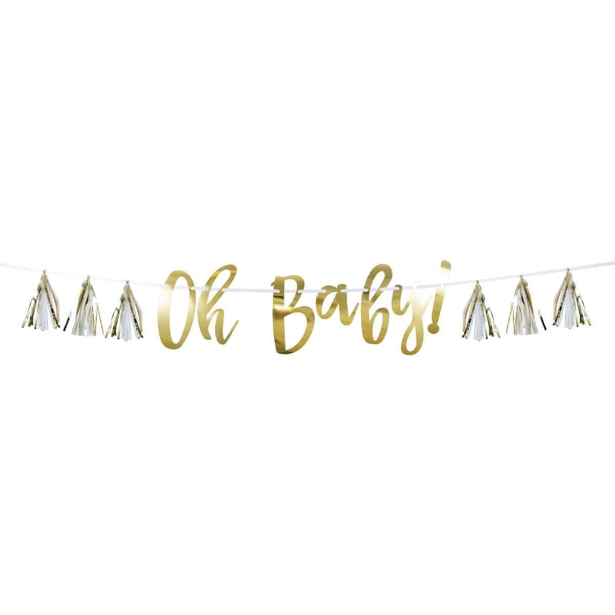 Buy Baby Shower Oh Baby Banner With Tassel sold at Party Expert