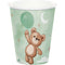 CREATIVE CONVERTING Baby Shower Teddy Bear Paper Cups, 9 Oz, 8 Count