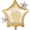 CREATIVE CONVERTING Baby Shower Teddy Bear Star Supershape Foil Balloon, 24 Inches, 1 Count