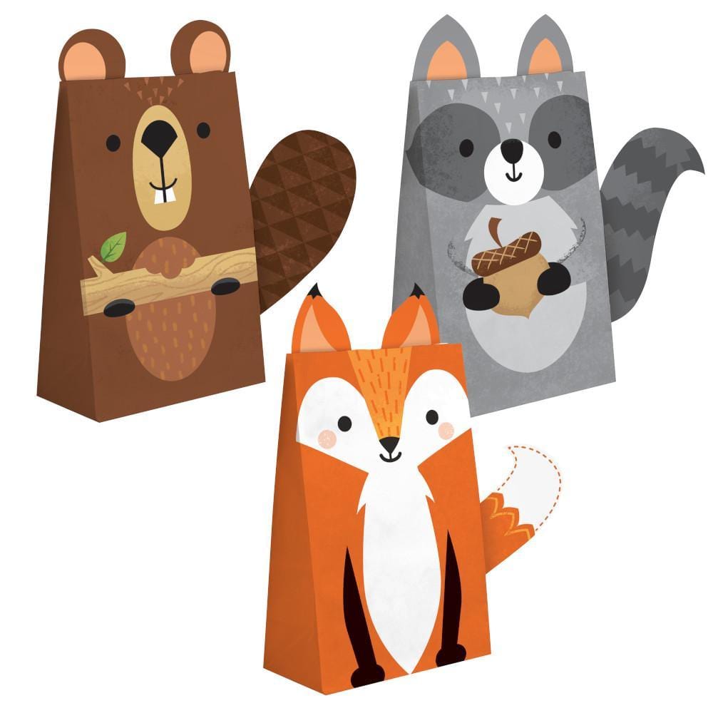 Buy Baby Shower Woodland Animals favor bags, 8 per package sold at Party Expert