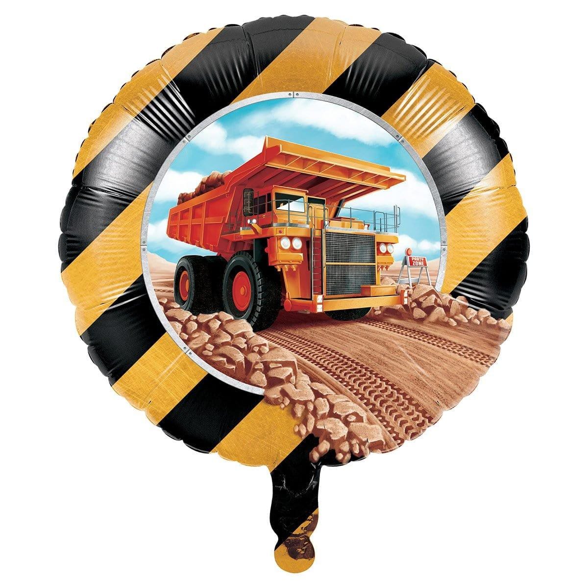 Buy Balloons Big Dig Construction Foil Balloon, 18 Inches sold at Party Expert