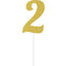 Buy Cake Supplies Cake Topper 2 Glitter 6 In. - Gold sold at Party Expert