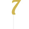 Buy Cake Supplies Cake Topper 7 Glitter 6 In. - Gold sold at Party Expert