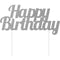 Buy Cake Supplies Cake Topper Happy Bday Glitter - Sil sold at Party Expert