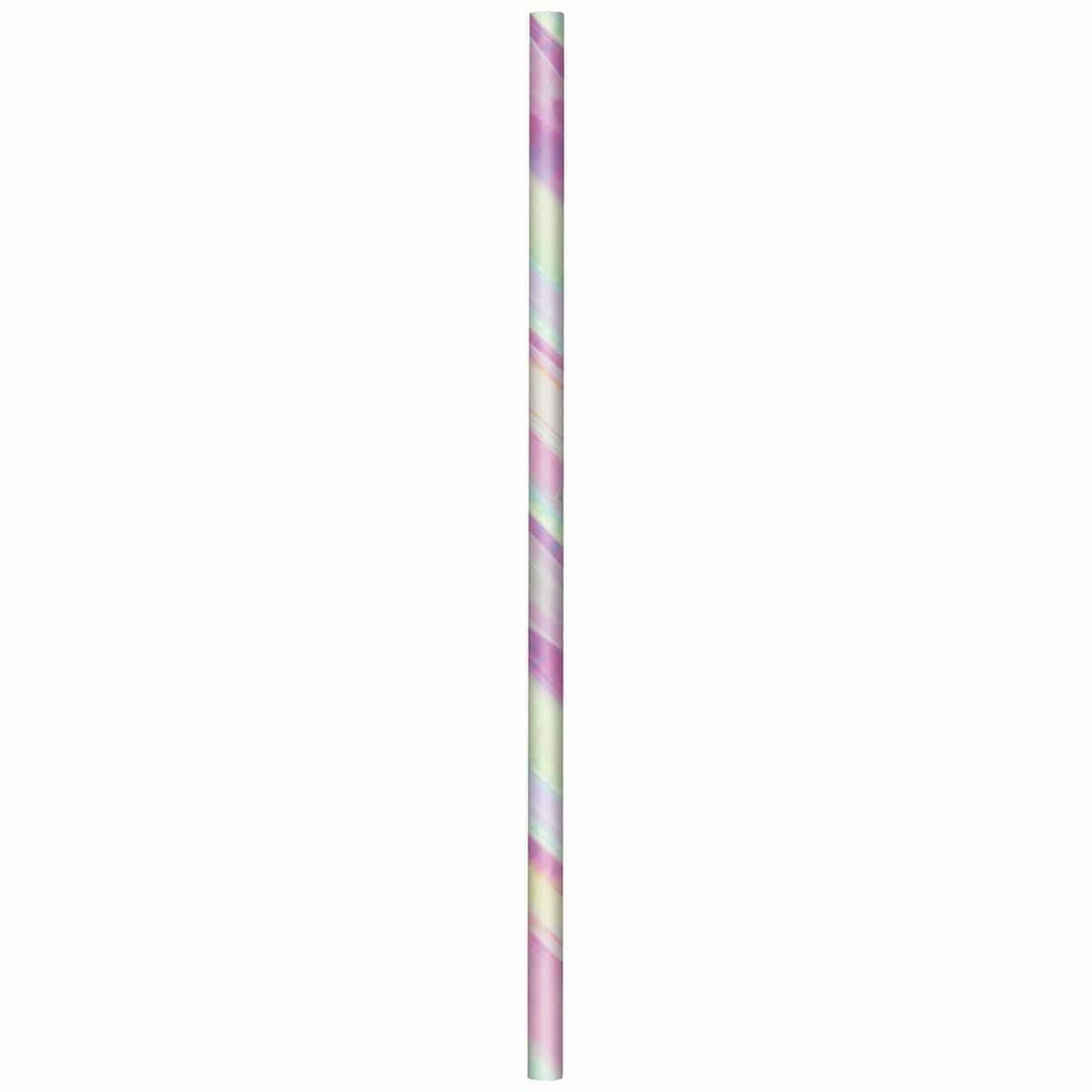 Buy Everyday Entertaining Iridescent Paper Straws, 24 per Package sold at Party Expert