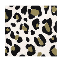 CREATIVE CONVERTING Everyday Entertaining Leopard Beverage Napkins, 16 Count