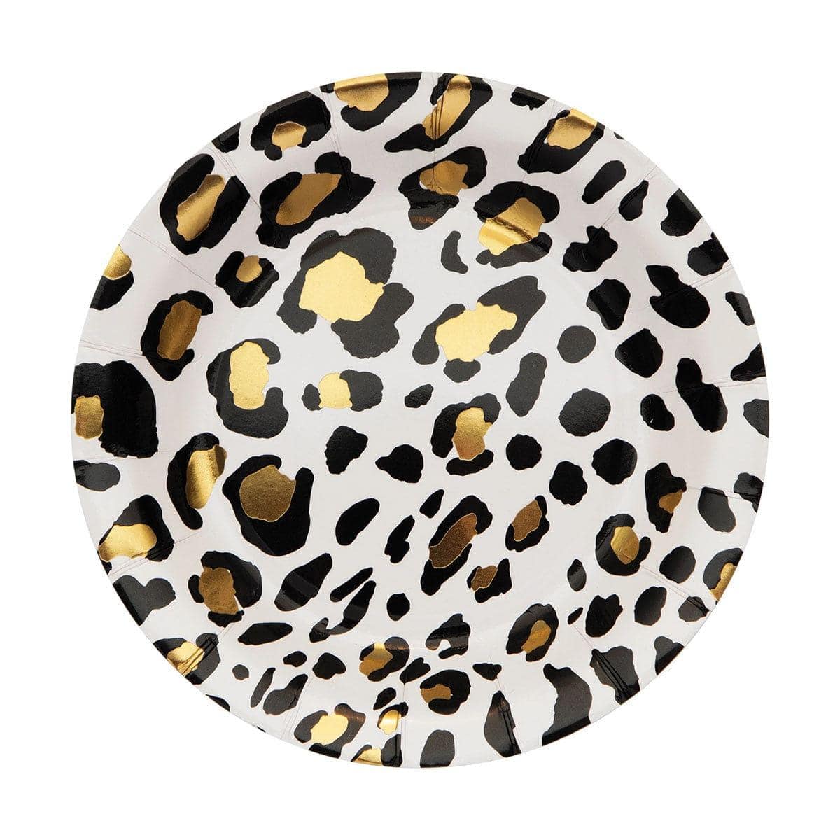CREATIVE CONVERTING Everyday Entertaining Leopard Dessert Paper Plates, 7 in, 8 Count