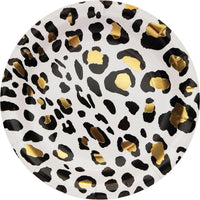 CREATIVE CONVERTING Everyday Entertaining Leopard Dinner Paper Plates, 9 in, 8 Count