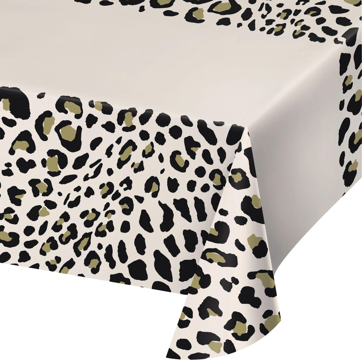 CREATIVE CONVERTING Everyday Entertaining Leopard Table Cover, Plastic