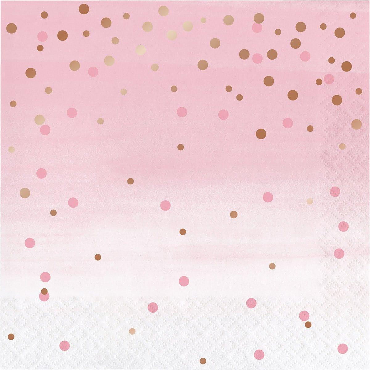 Buy Everyday Entertaining Rosé All Day Dots Lunch Napkins, 16 per Package sold at Party Expert
