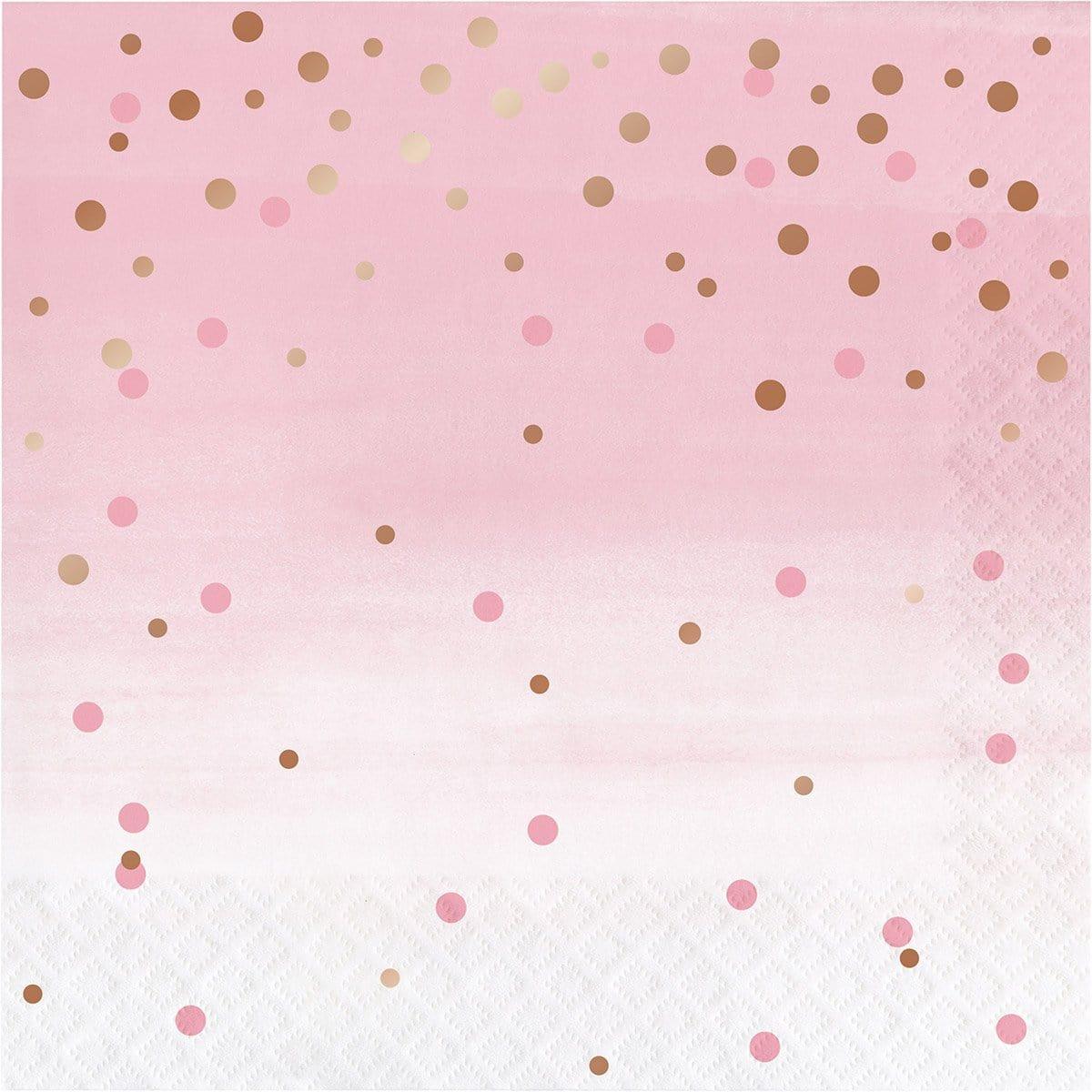 Buy Everyday Entertaining Rosé All Day Dots Lunch Napkins, 16 per Package sold at Party Expert