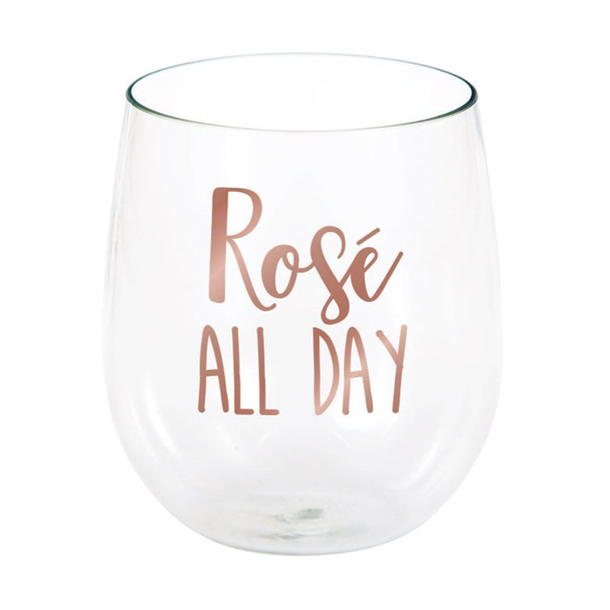 Buy Everyday Entertaining Rosé All Day Rosé Wine Glass, 14 Ounces sold at Party Expert