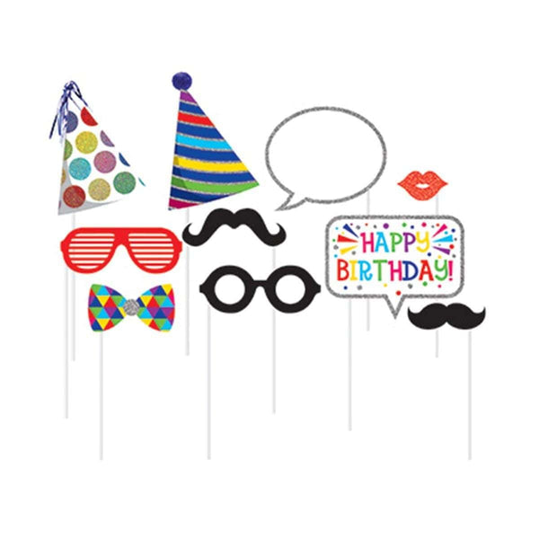Kit Photobooth 30 Ans - Cadre Gonflable + 31 Accessoires Anniversaire - Décoration Fête
