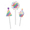 Buy General Birthday Rainbow Foil Birthday - Centerpiece Sticks 3/pkg sold at Party Expert