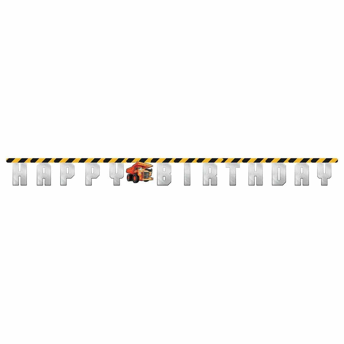 Buy Kids Birthday Big Dig Construction banner sold at Party Expert