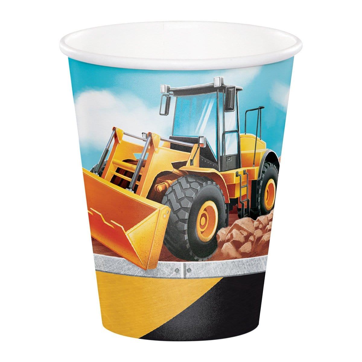 Buy Kids Birthday Big Dig Construction paper cups 9 ounces, 8 per package sold at Party Expert