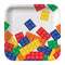 Buy Kids Birthday Block Party Dessert plates 7 inches, 8 per package sold at Party Expert