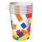 Buy Kids Birthday Block Party paper cups 9 ounces, 8 per package sold at Party Expert