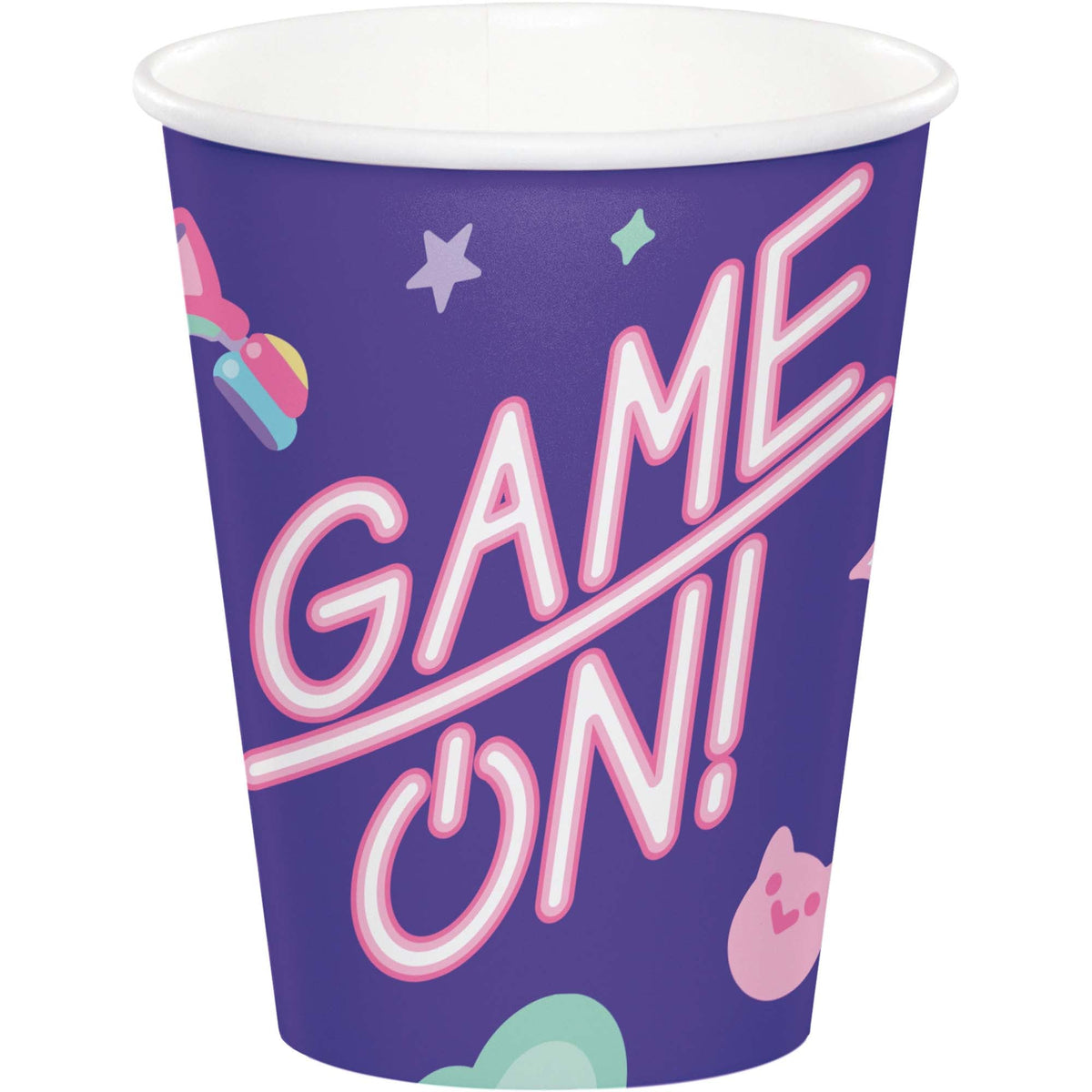 CREATIVE CONVERTING Kids Birthday Digital Game Cups, 9 Oz, 8 Count