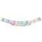 CREATIVE CONVERTING Kids Birthday Digital Game Garland with Paper Fringe, 71.6 Inches, 1 Count