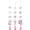 CREATIVE CONVERTING Kids Birthday Digital Game Hanging Cutouts with Tassels, 36 x 6 Inches, 3 Count